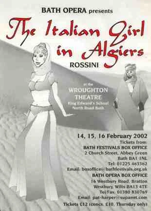 Poster for The Italian Girl in Algiers, 2002