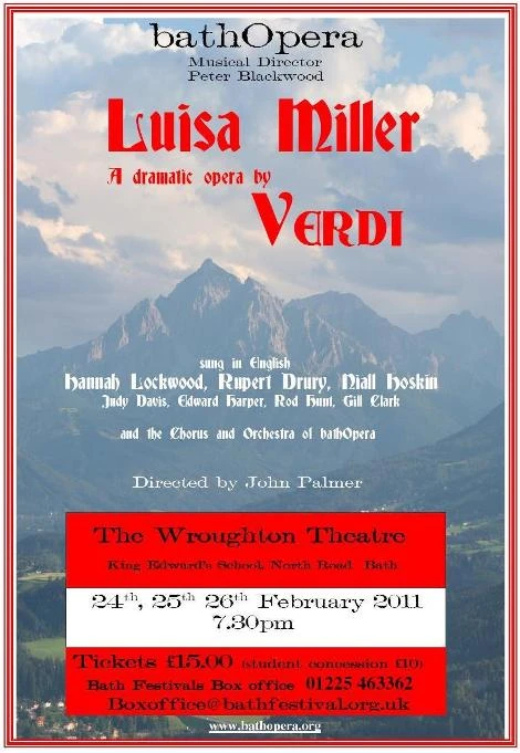 Poster for Luisa Miller, 2011